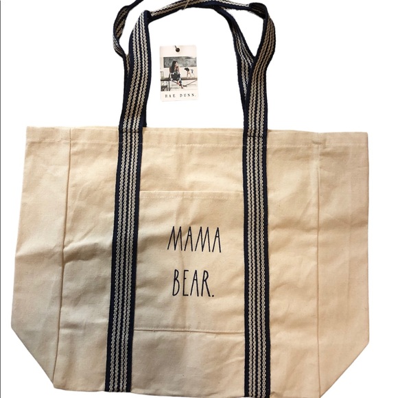 Rae Dunn Handbags - 🆕 Rae Dunn MAMA BEAR Tote Bag